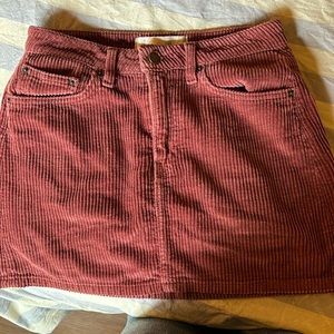 Reformation corduroy Abbey skirt in Rust size 2